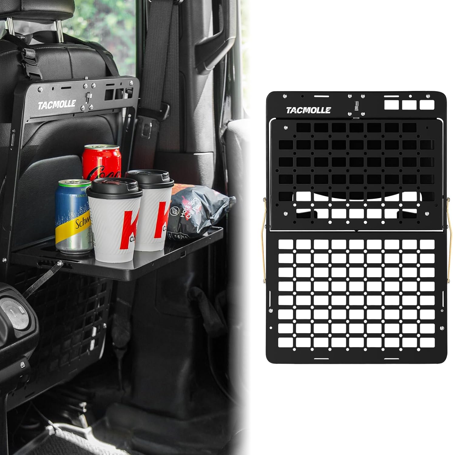 Tacmolle Innovative Dual-Tray Car Organizer