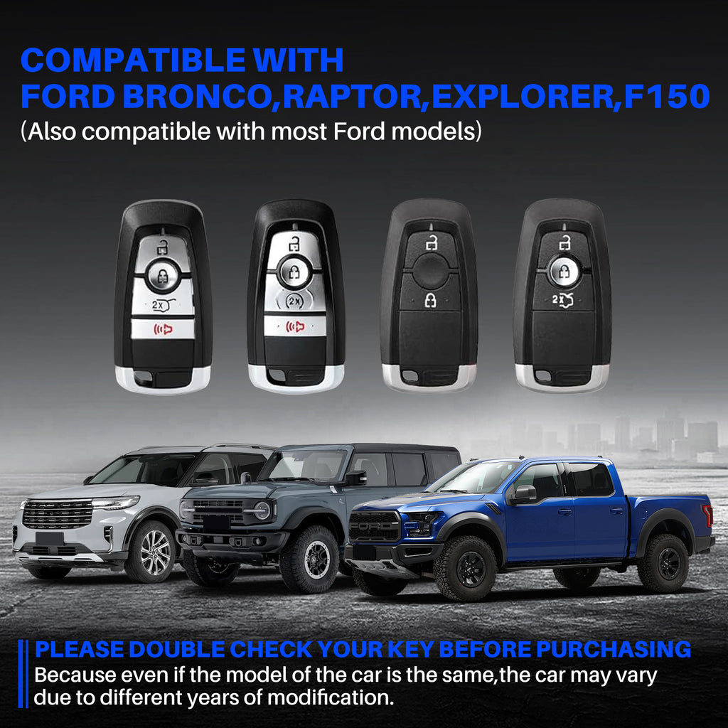 Aluminum Key Case for 2010+ Ford Bronco, F-150, Raptor