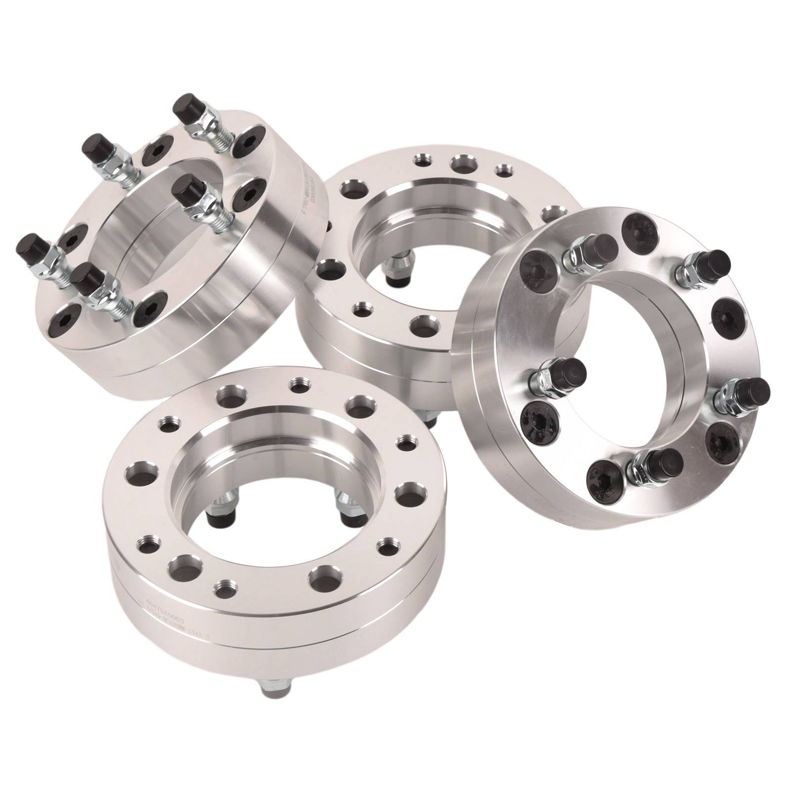 4Pcs 2'' 6x5.5 to 5x5 Wheel Adapters For Chevy Silverado 1500 Suburban Tahoe GMC