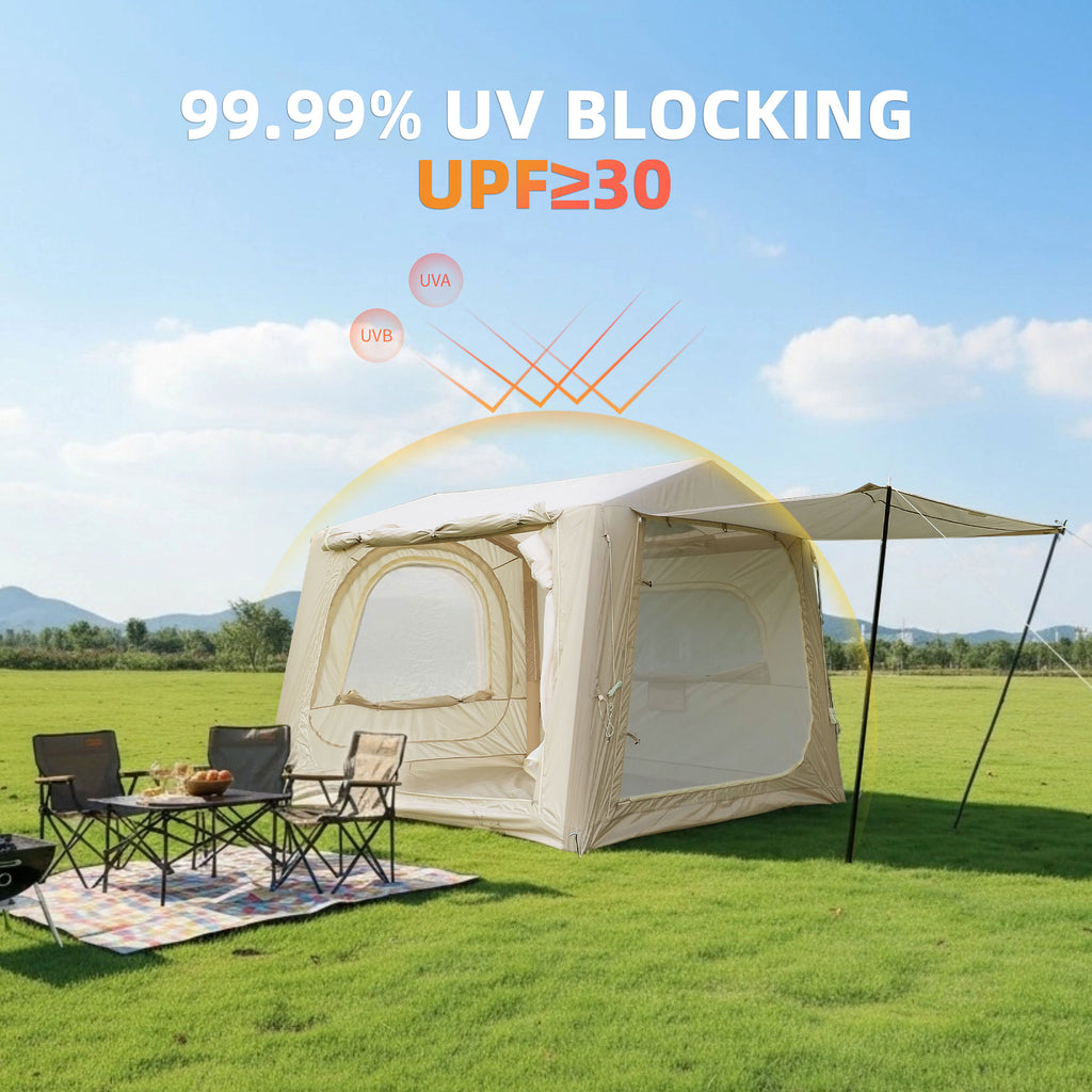Truck SUV Inflatable Tents for Family Camping, Large Blow Up Tent with Hand Pump