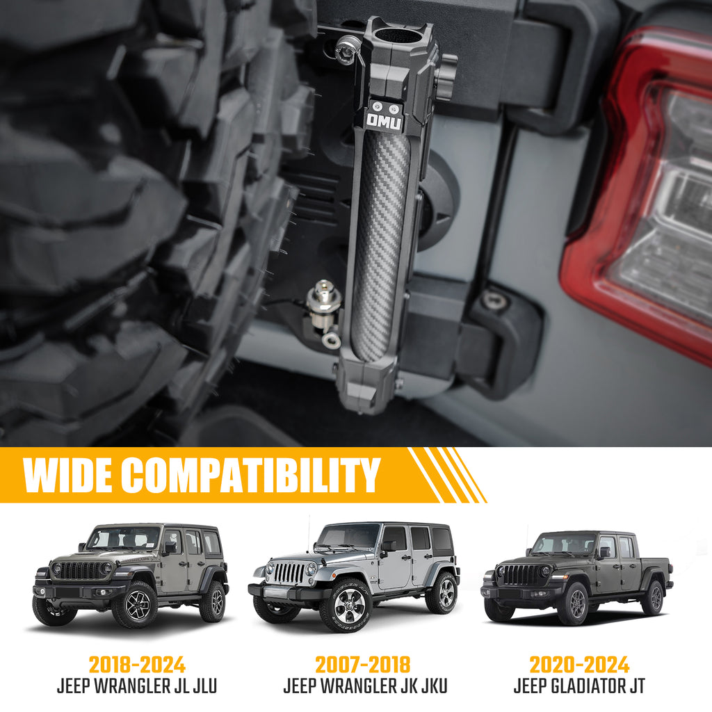 Tailgate Flagpole Holder Bracket for Jeep Wrangler JK 2007-2017 and JL2018+