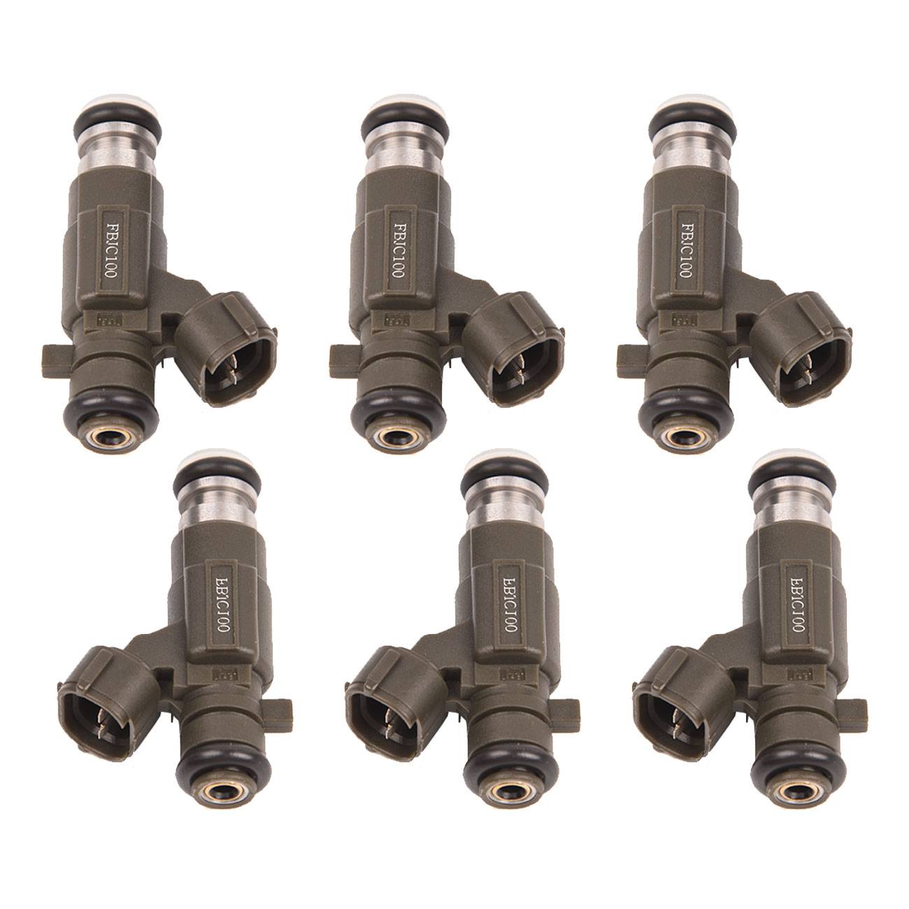 FBJC100 6Pcs Fuel Injectors Fits Nissan 350Z Pathfinder Infiniti QX4 G35 3.5L V6
