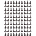 100pcs For Mazda Audi Kia Plastic Rivets Fastener Fender Bumper Push Pin Clips