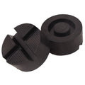 2pcs Universal Car Rubber Cross Slotted Jack Pad Adapter Guard Floor Rail