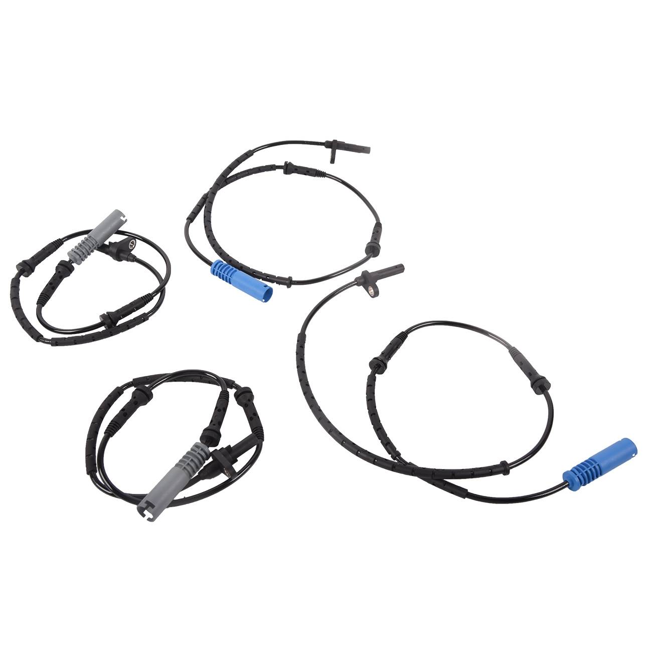 4Pcs ABS Wheel Speed Sensor Front Rear LH RH For BMW 745i 745Li 760Li 2002-2004