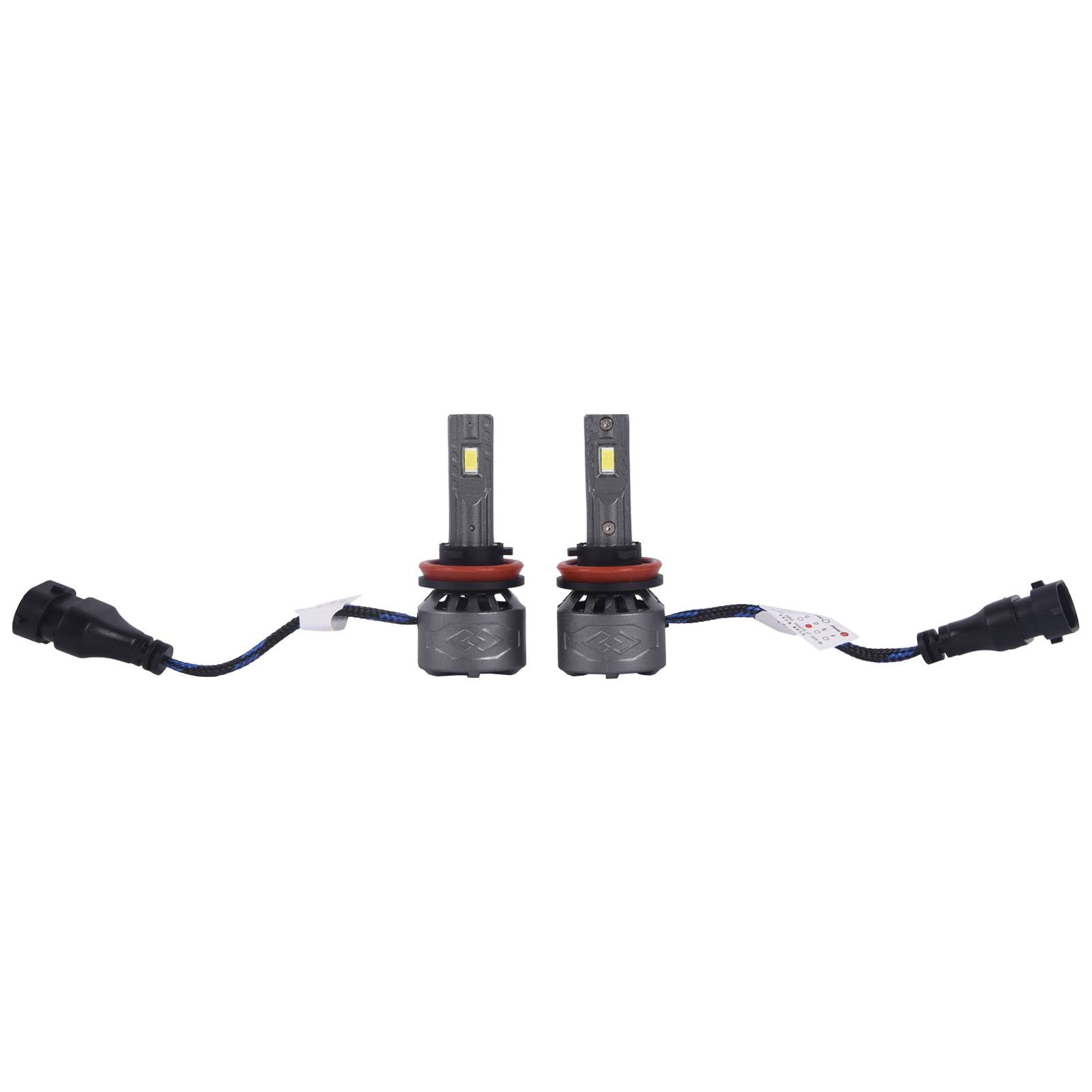 H11 LED Headlight Bulbs 8000lm/Set Brightness 6000K White
