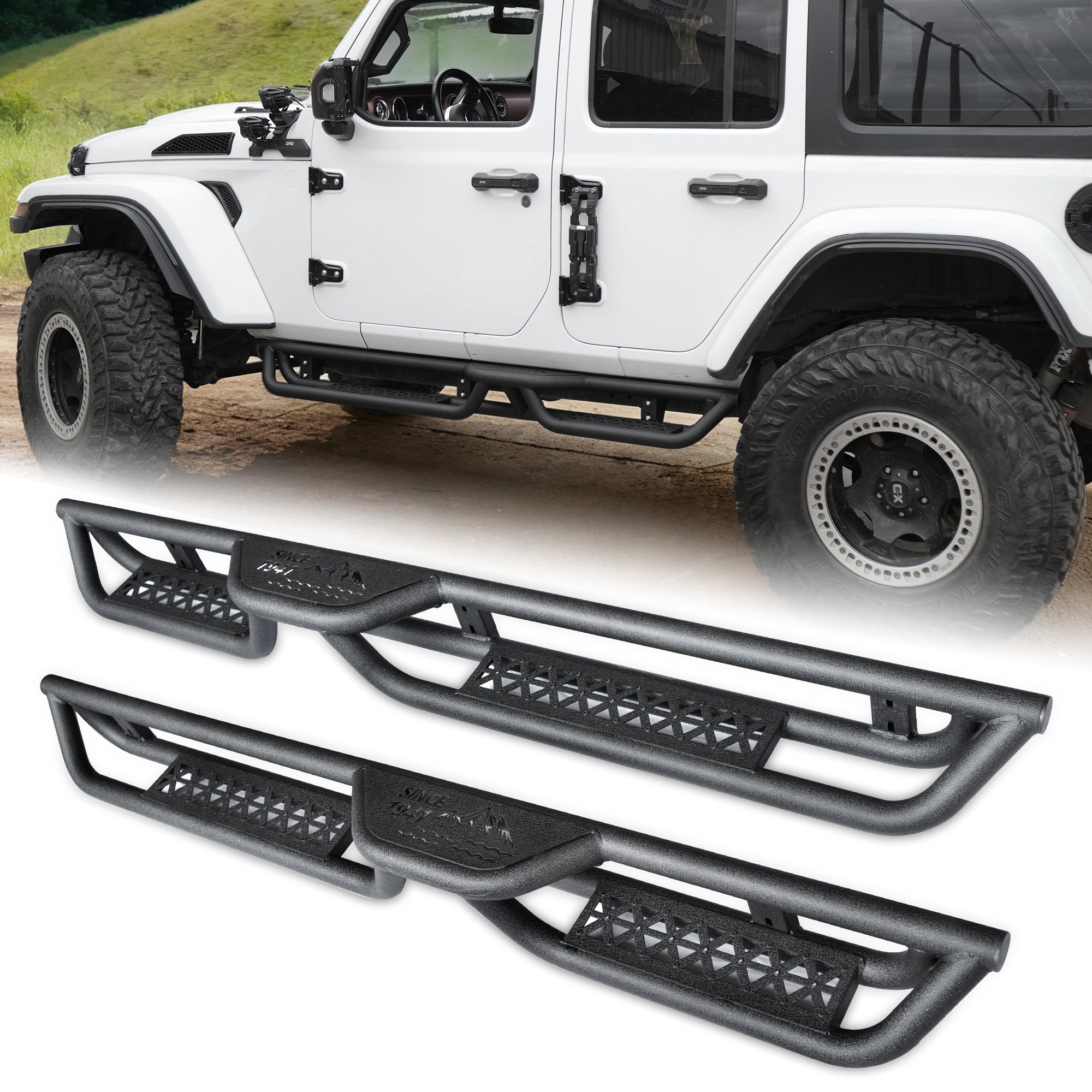 Running Boards Compatible with Jeep Wrangler JL