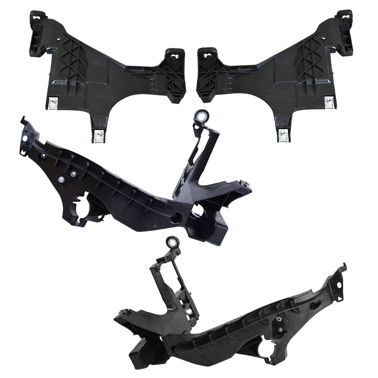 4PCS Front Headlight Mount Support Plate Bracket For Audi A4 S4 2013 2014-2016