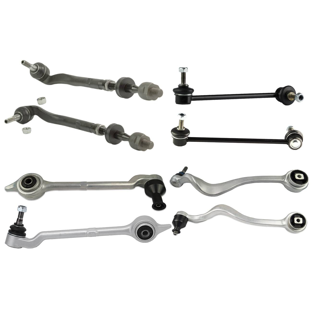 New 8PCS Front Lower & Upper Control Arm Repair Kit For BMW E39 528i 530i 525i