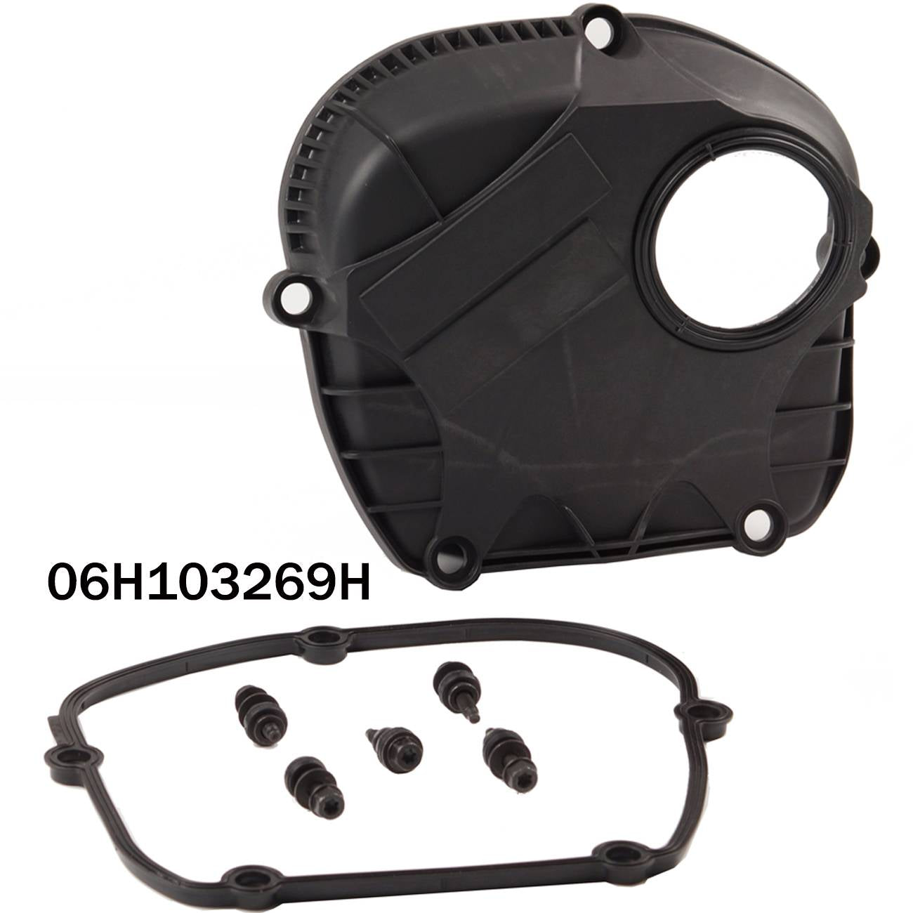 Engine Upper Timing Chain Cover w/ Gasket for VW Jetta Golf GTI CC Audi A3 A4 A6
