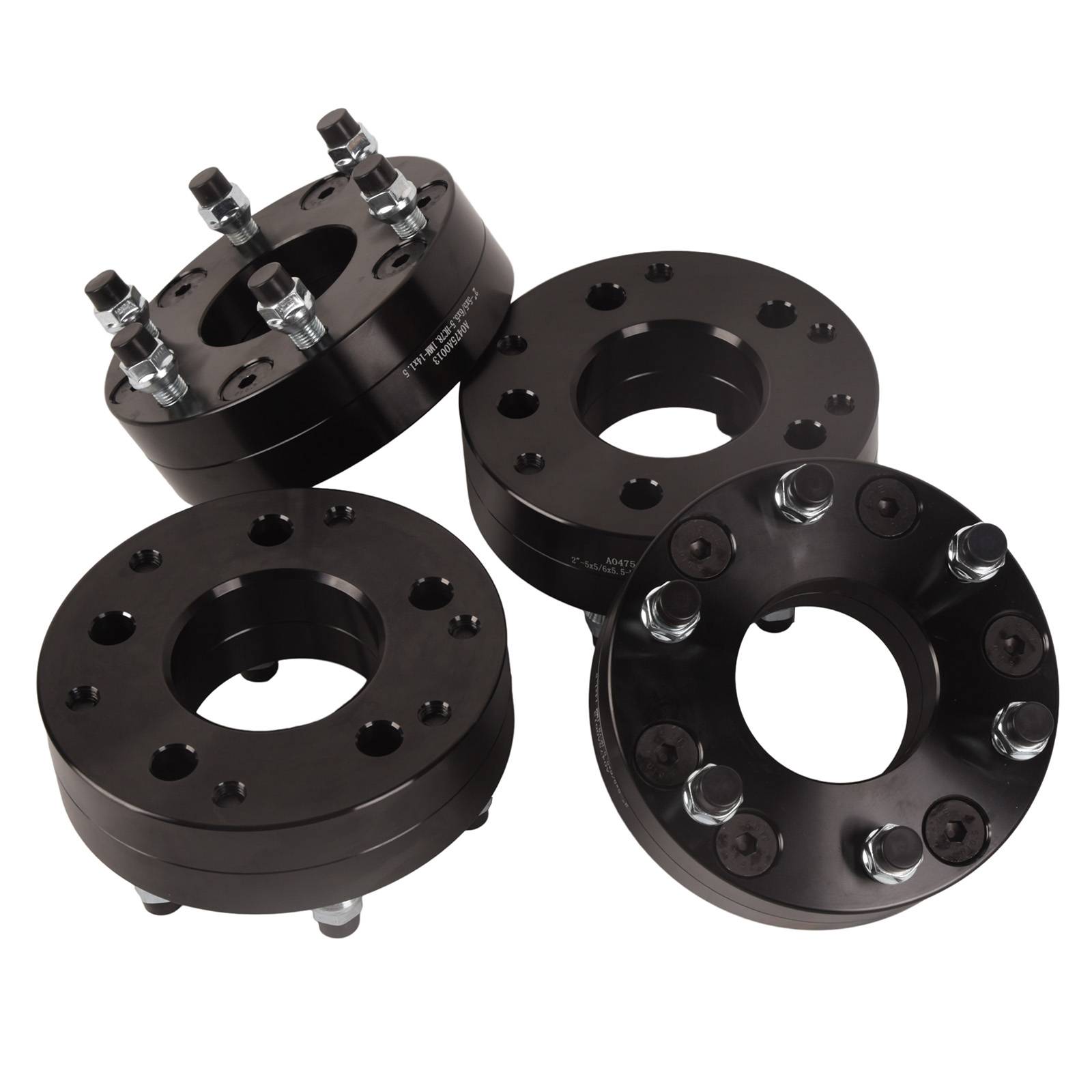 4x 2in 5x5 to 6x5.5 Wheel Adapter Spacer for GMC Chevy 5 Lug adapter 6 Lug Wheels