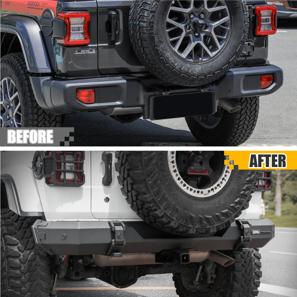 Steel And Aluminum Rear Bumper For Jeep Wrangler JL 2018+
