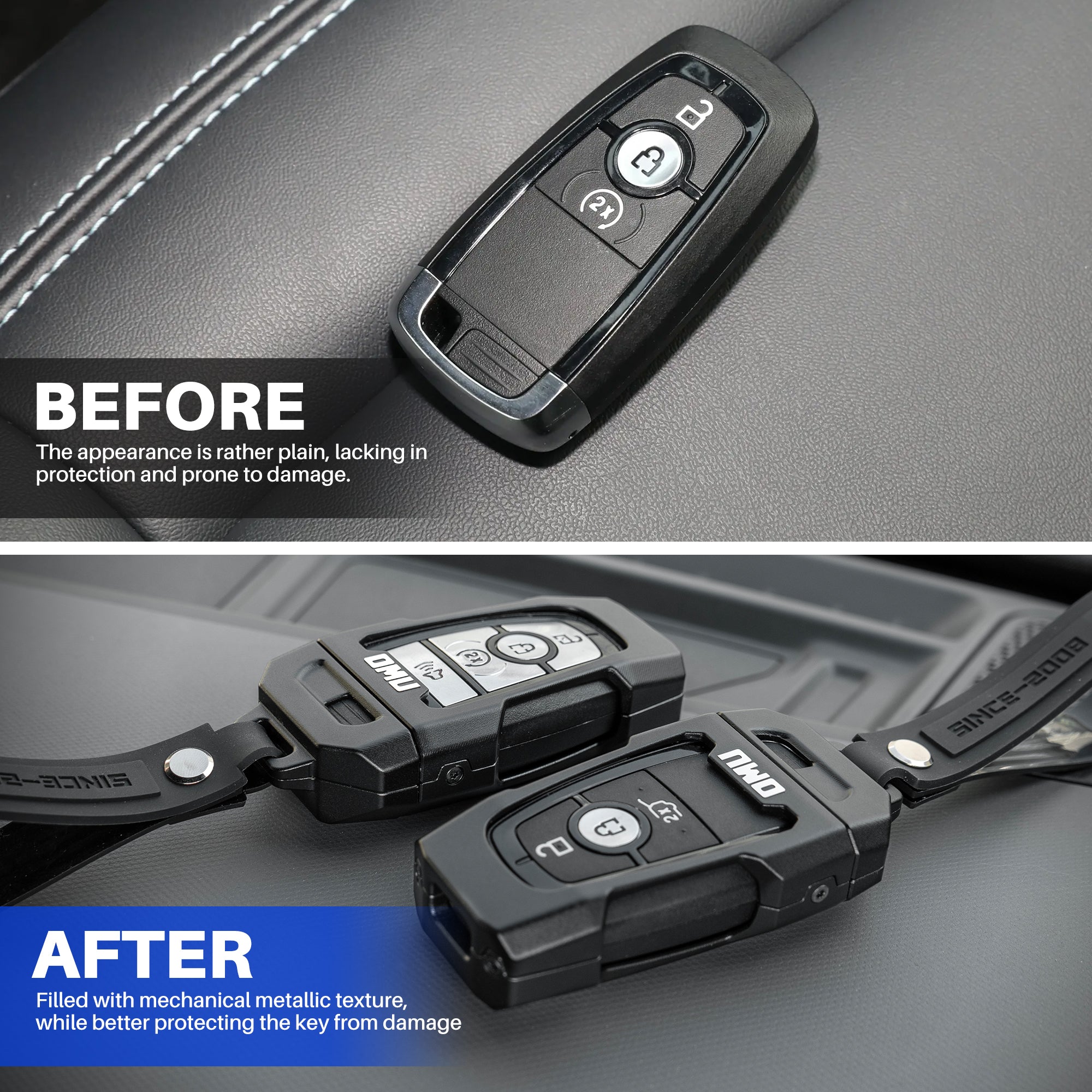 Aluminum Key Case for 2010+ Ford Bronco, F-150, Raptor