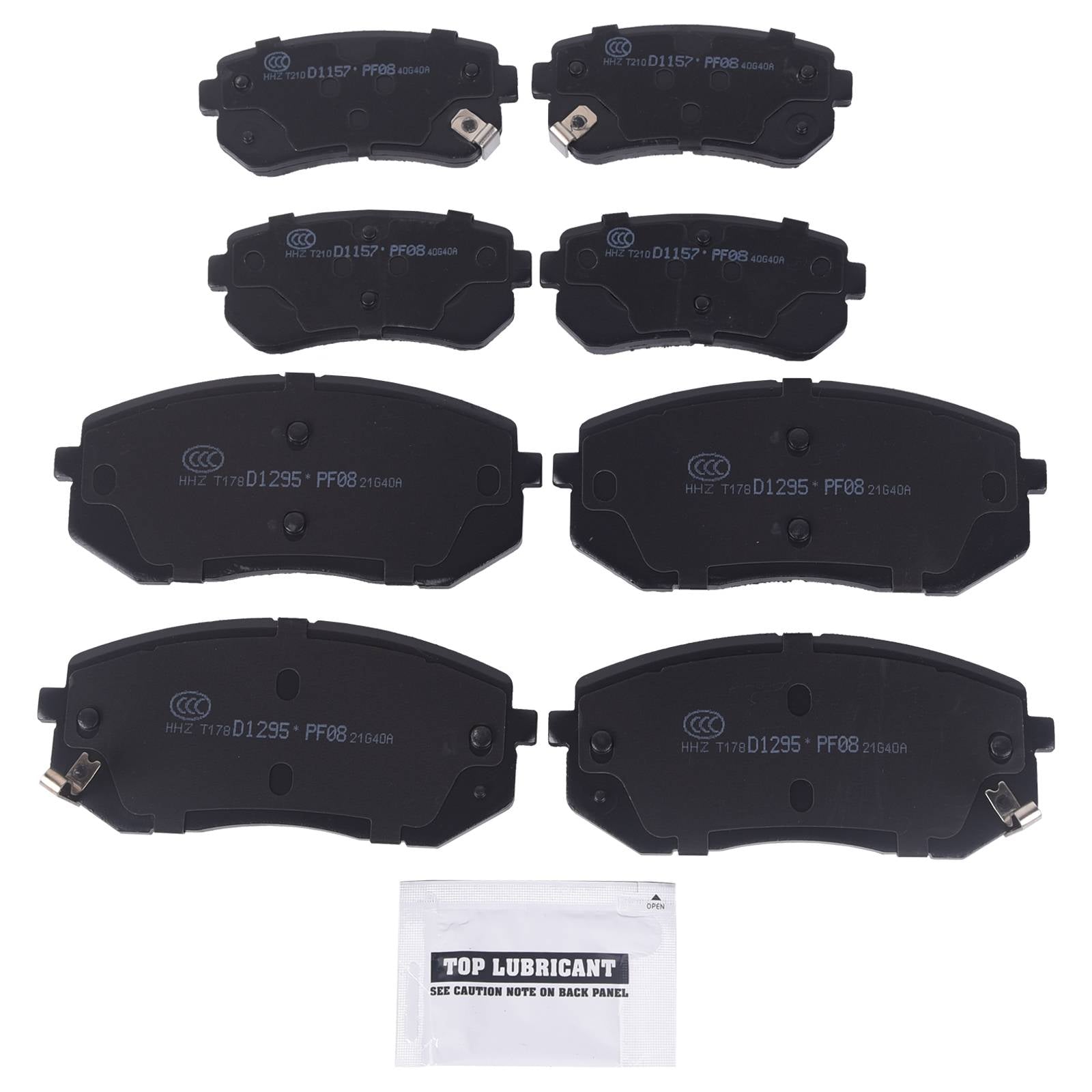 8pcs Front & Rear Ceramic Brake Pads For Hyundai Tucson Kia Sportage Kia Cadenza