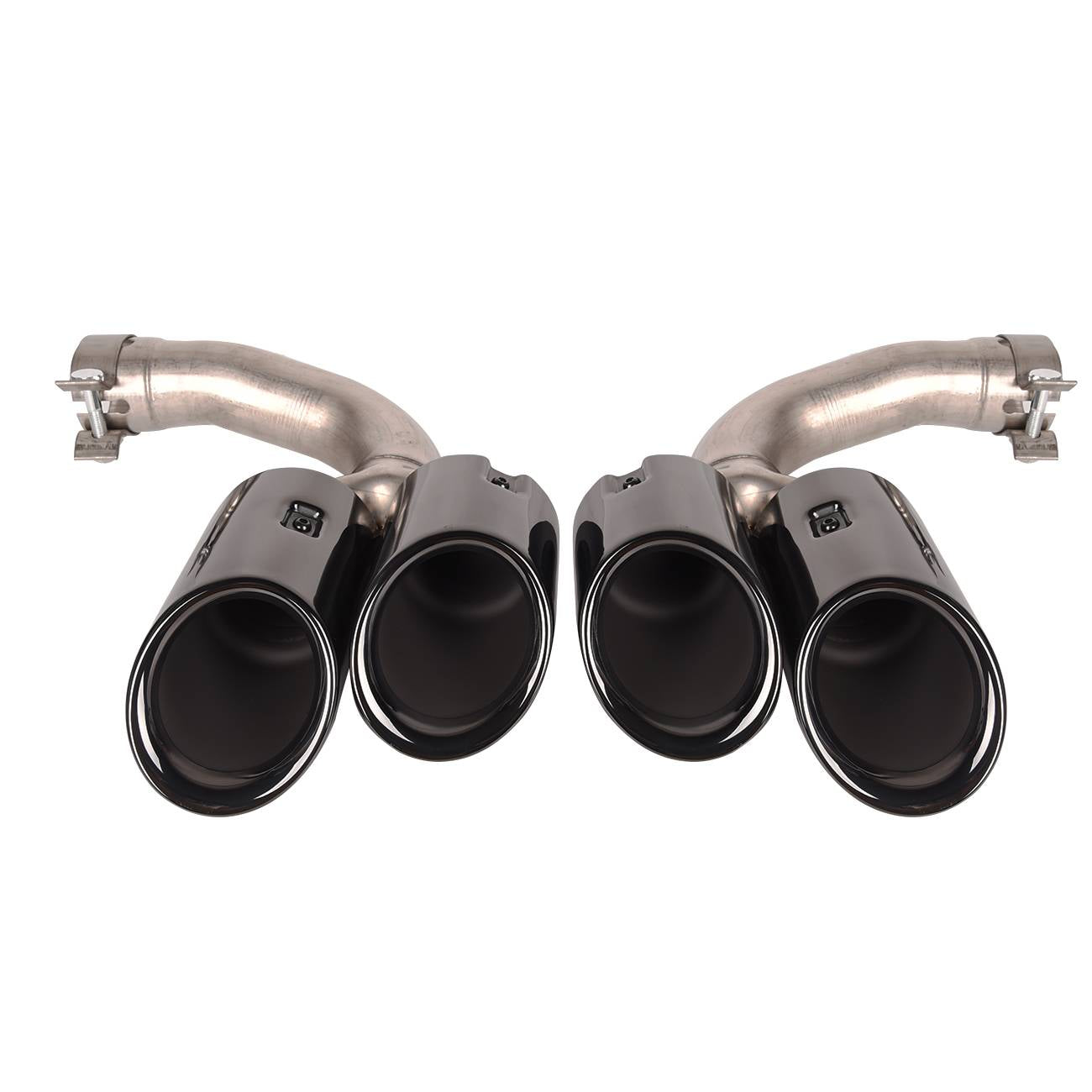 PAIR Rear Stainless Exhaust Muffler Tip End Pipe For 2018+ Porsche Cayenne GAS