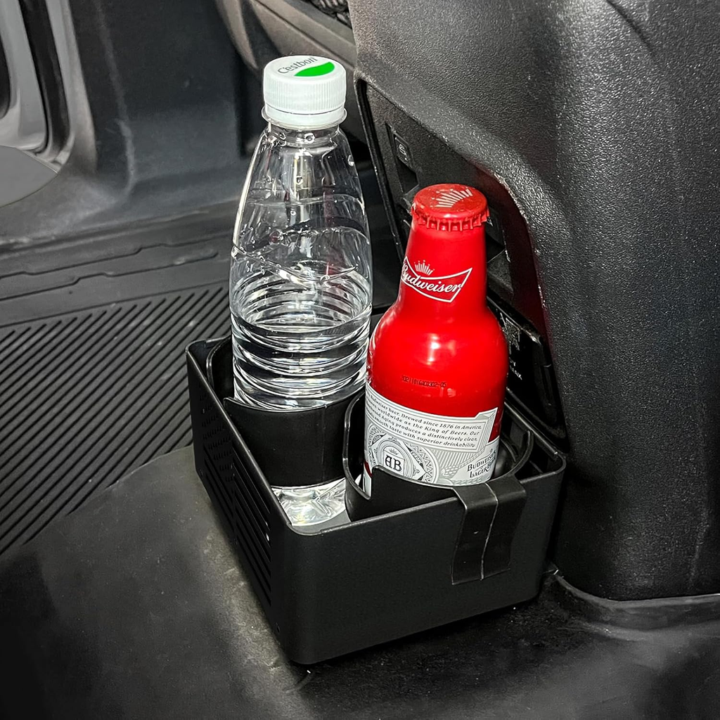 Metal Rear Seat Cup Holder Floor Console Storage Box for Bronco 2021+ 4 Door