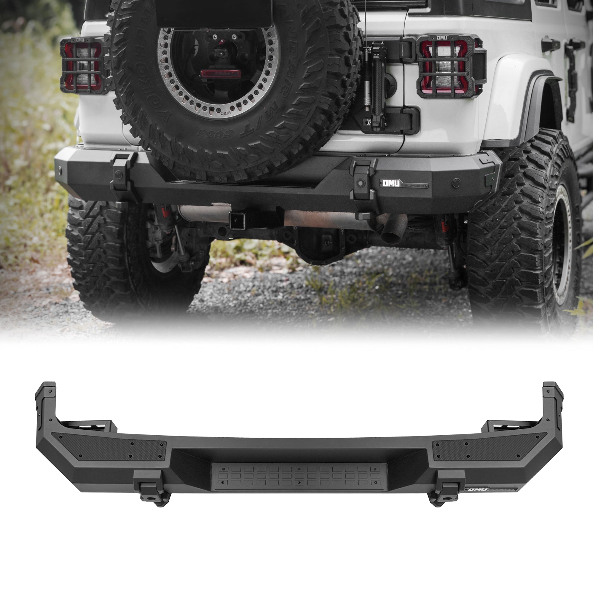 Steel And Aluminum Rear Bumper For Jeep Wrangler JL 2018+