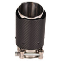 Stainless Steel+Carbon Fiber 67-70mm In 89mm Out Exhaust End Tip Muffler Pipes