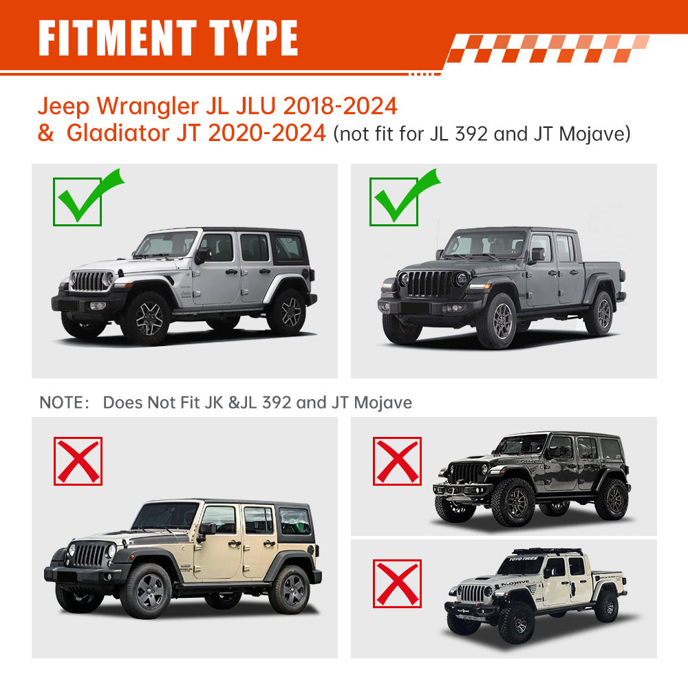 Hood Compatible with 2018+Jeep Wrangler