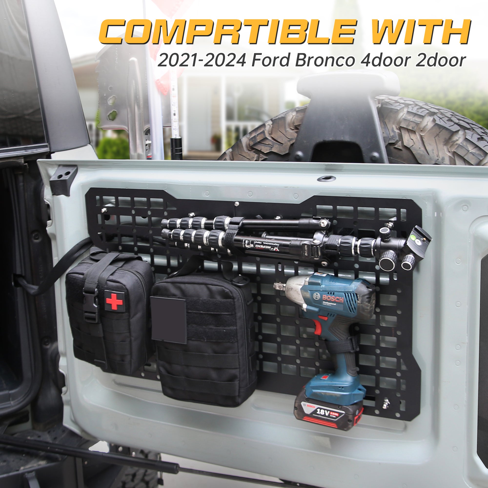 Tailgate Molle Panel for Ford Bronco 2021+