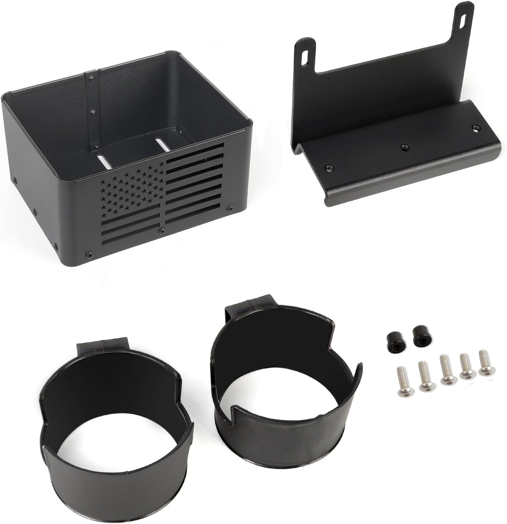 Metal Rear Seat Cup Holder Floor Console Storage Box for Bronco 2021+ 4 Door