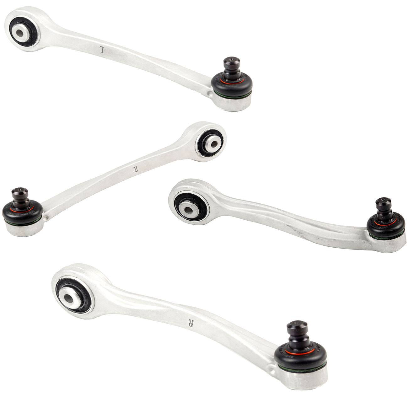 4PCS Front L+R Suspension Control Arms Kit w/ Ball Joint Bushing For Audi A8 S8