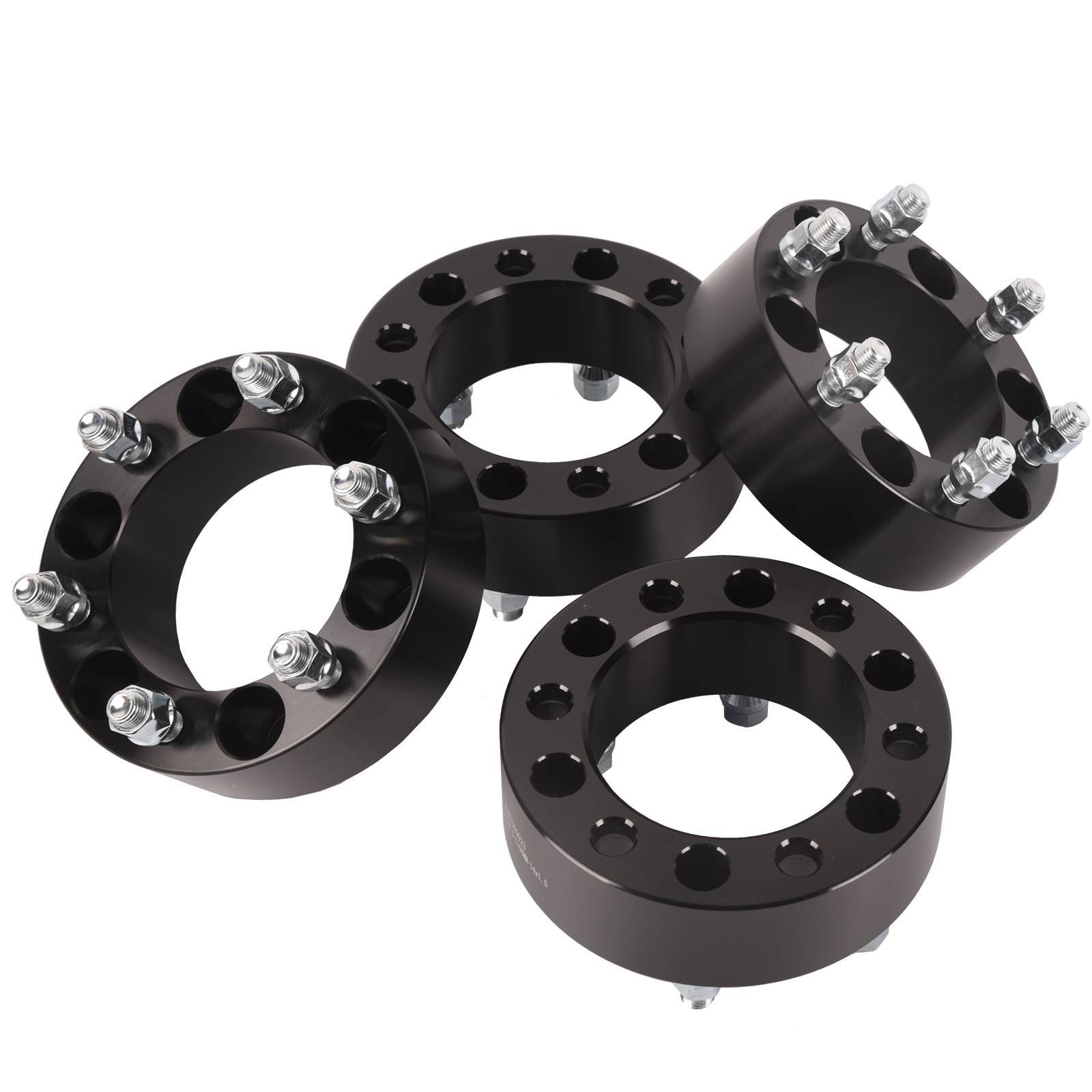 4PCS 2'' 14x1.5 Studs 6x5.5 Wheel Spacers Adapter For Chevy Silverado Suburban