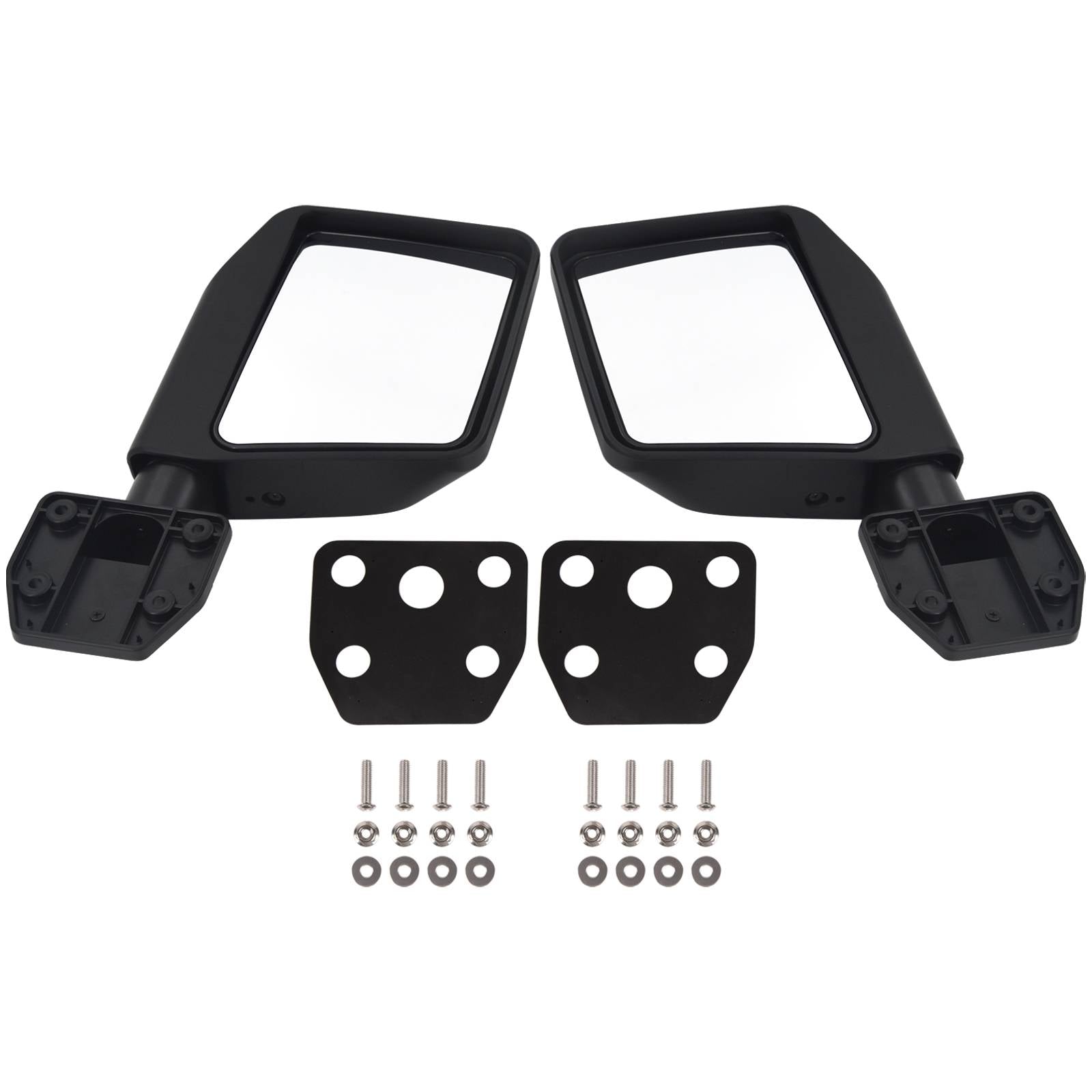 Half Door Rear View Mirrors For Jeep Wrangler JK 2007 - 2014 2015 2016 2017 2018