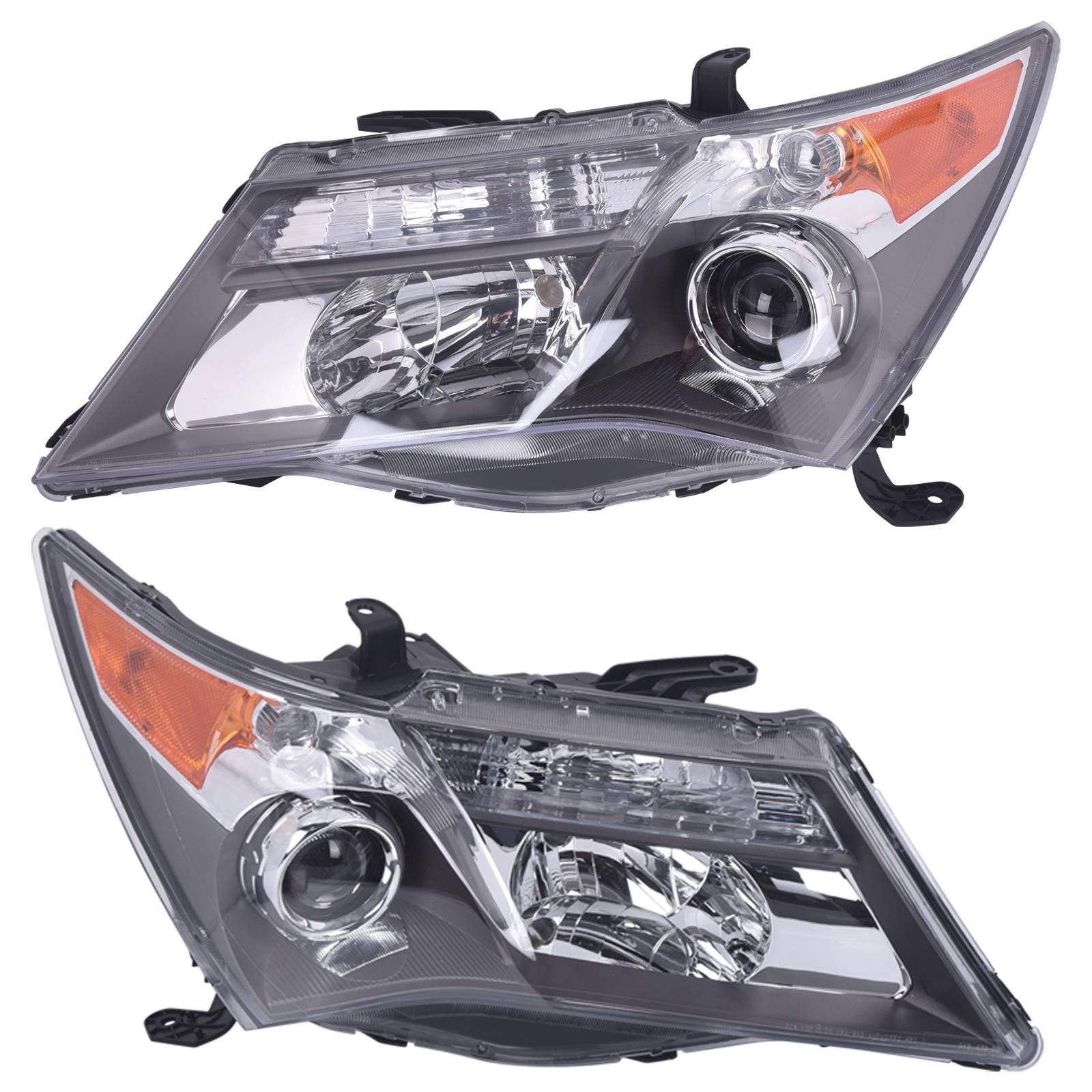 Pair Left & Right Headlights Headlamps Assembly For Acura MDX 2007 2008 2009