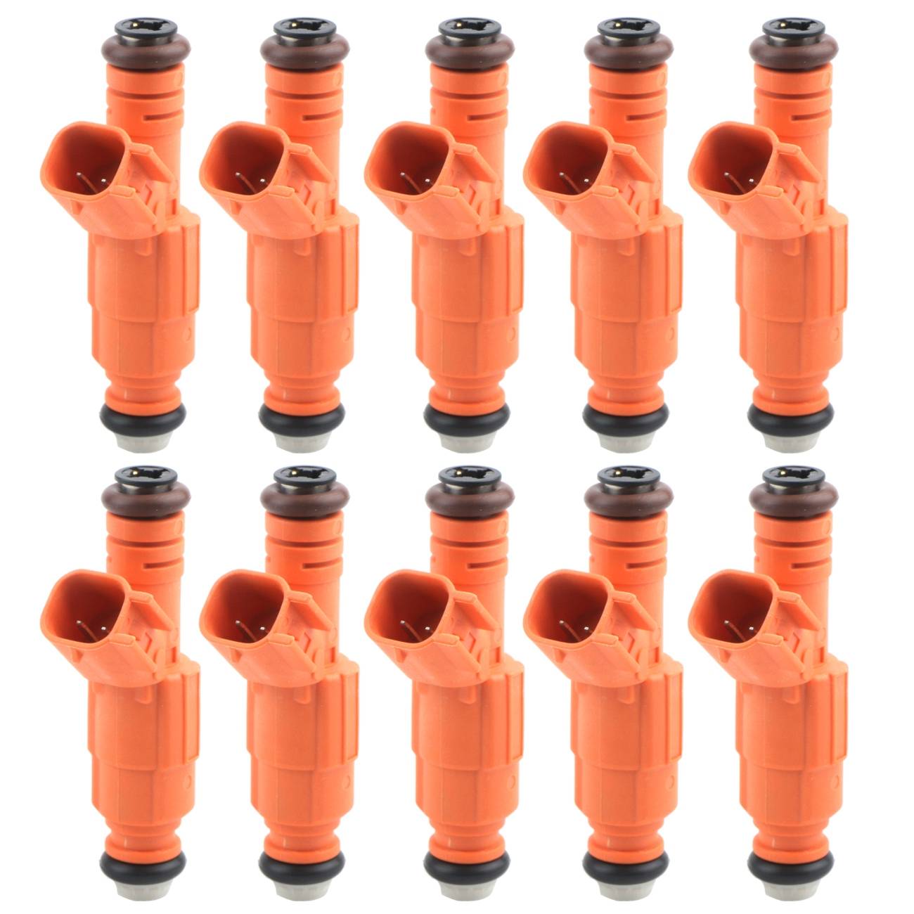 10Pcs Fuel Injectors Kit Fits Ford F250 F350 F450 F550 6.8L V10 0280155917
