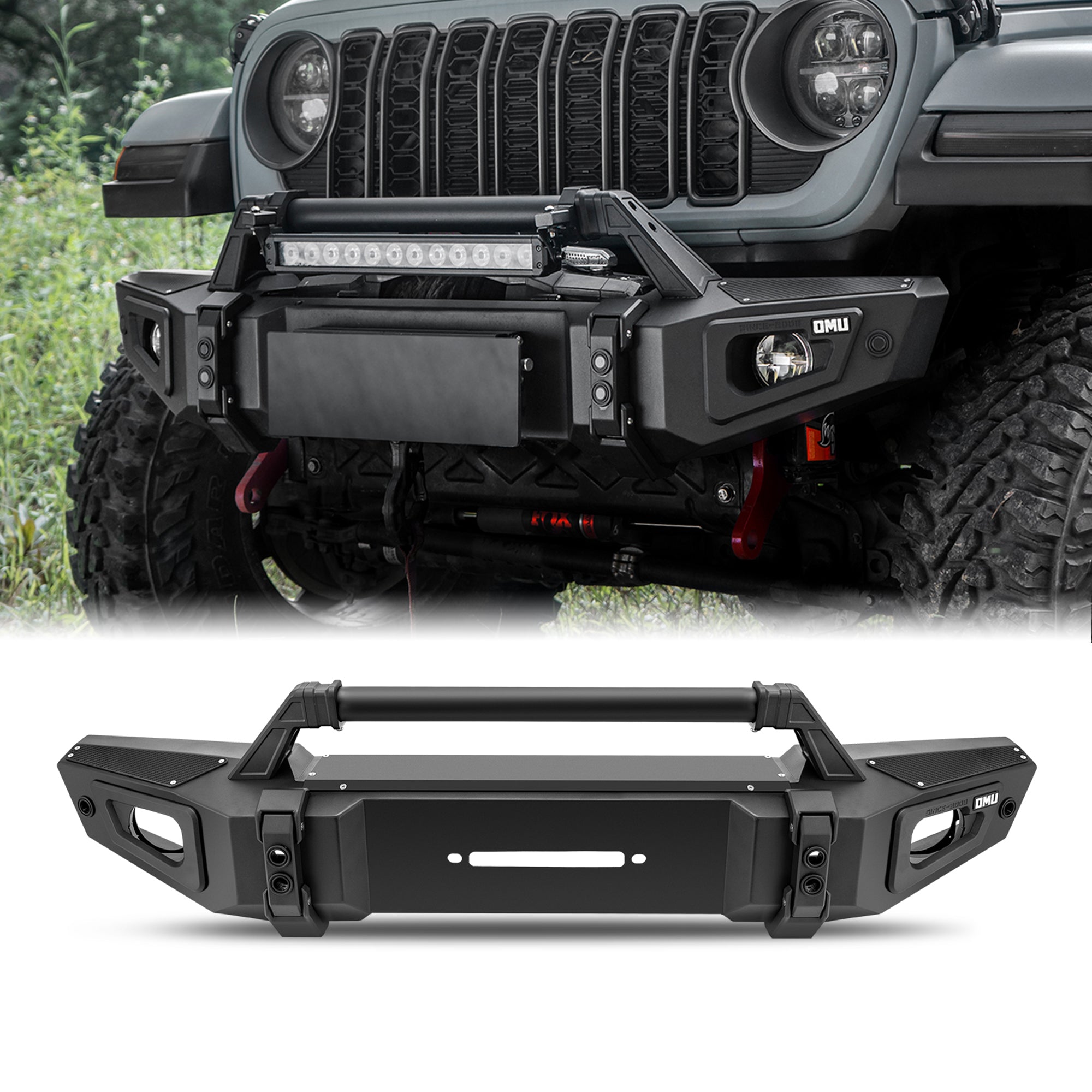 Front Bumper For Jeep Wrangler JL& Gladiator JT