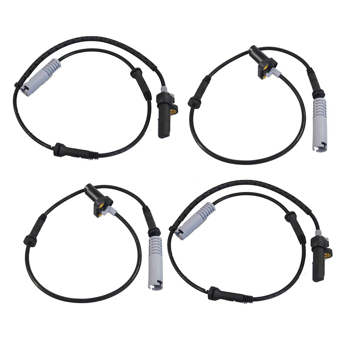4PCS Front & Rear ABS Wheel Speed Sensor For BMW E39 528i 540i 1997-1999