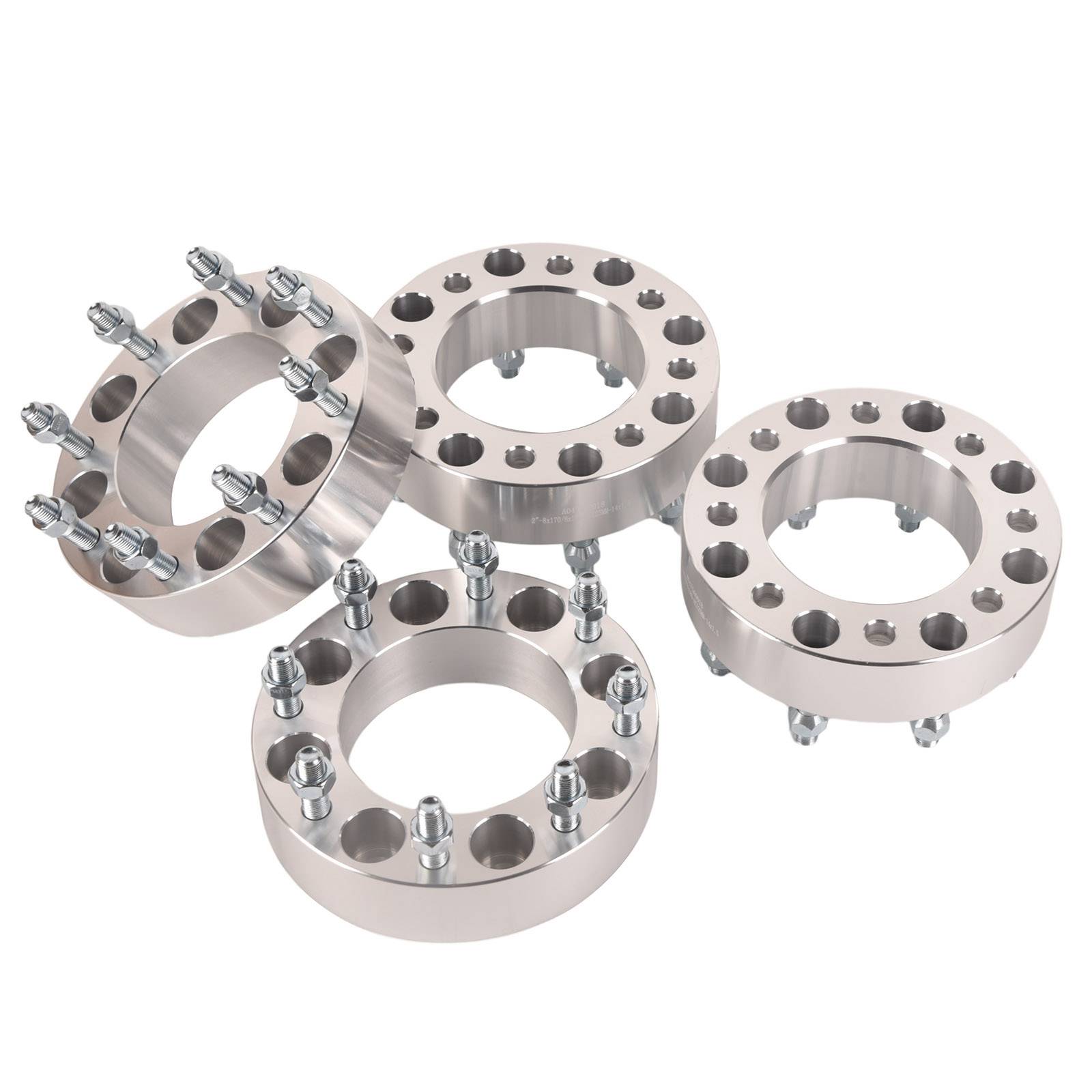 4Pcs 2in Thick 8x170 to 8x180 Wheel Adapter Spacer 8Lug Chevy Wheels On Ford