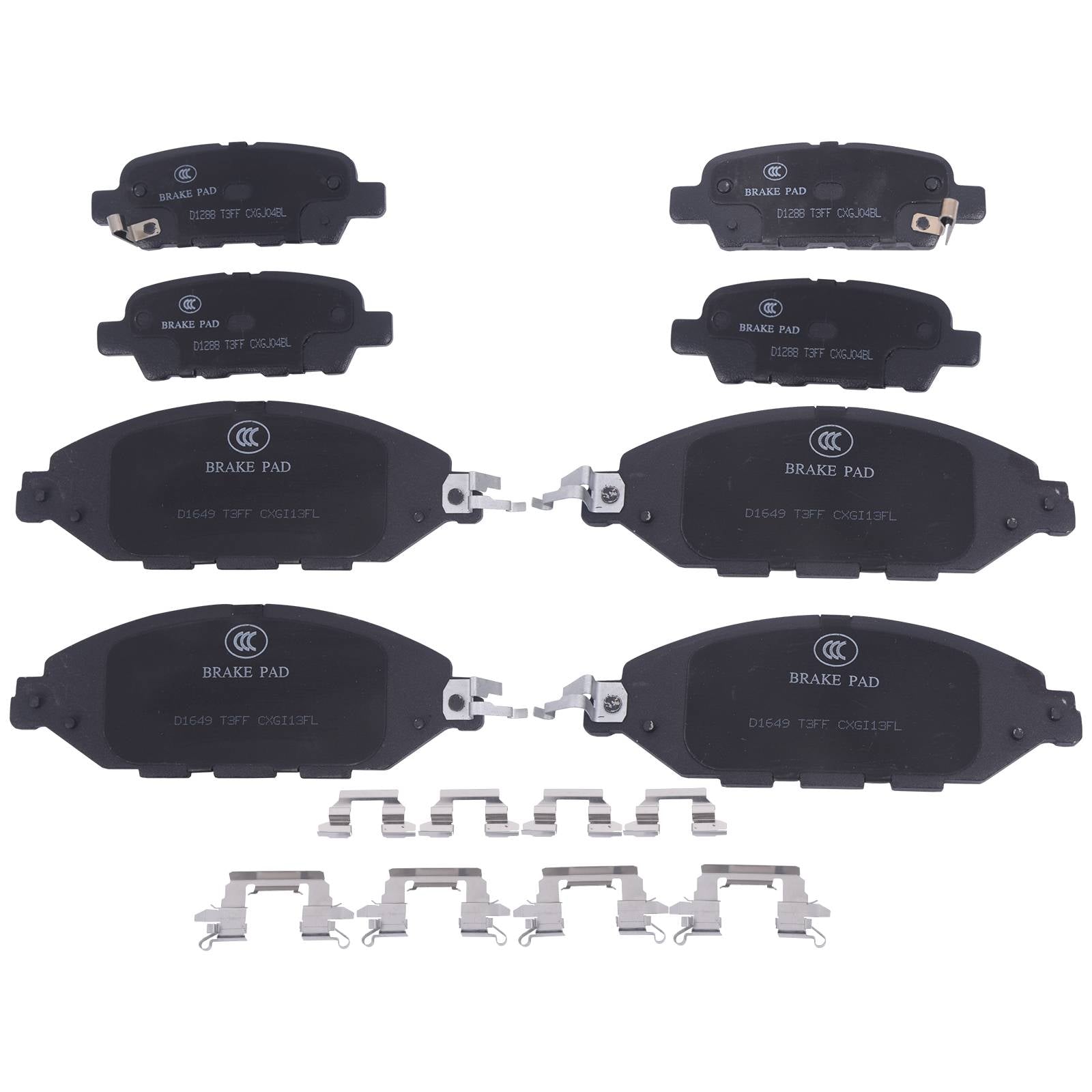 Front & Rear Ceramic Brake Pads For Infiniti JX35 QX60 Nissan Murano Pathfinder
