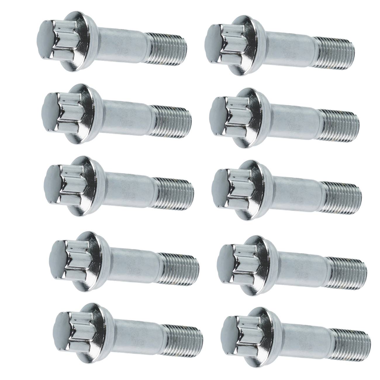 10PC STAINLESS STEEL Wheel Lug Bolt 2 5/8in fit Mercedes W164 W166 X204 W221 C216