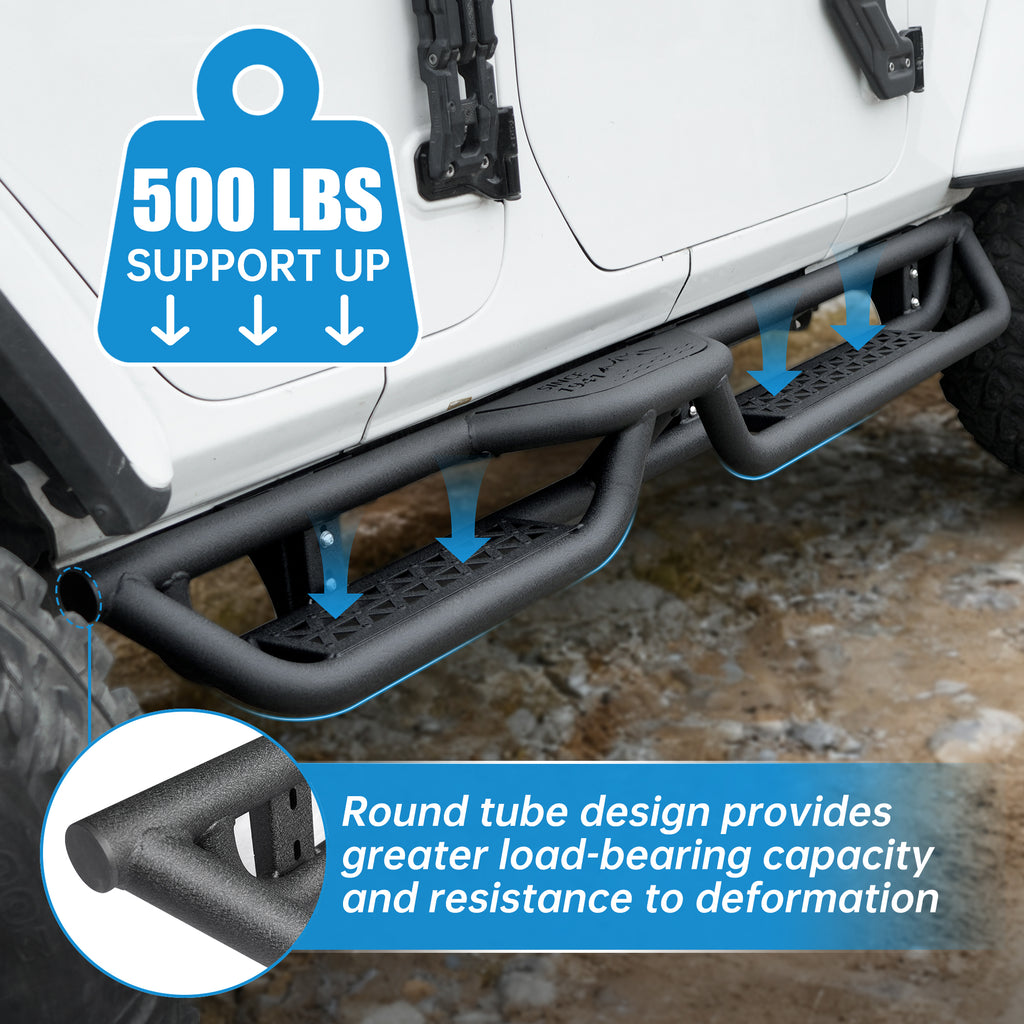 Running Boards Compatible with Jeep Wrangler JL