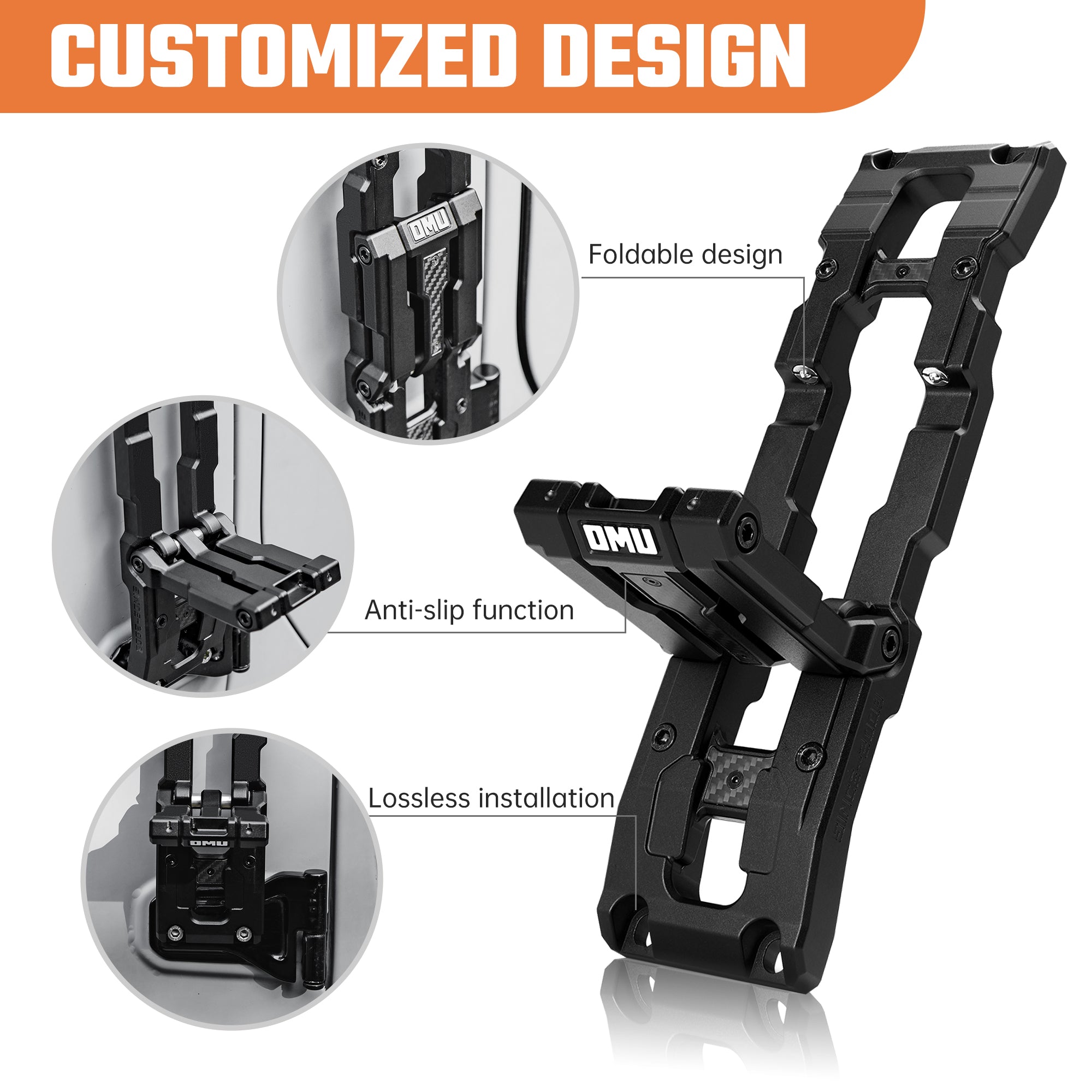Door Hinge Step For 2007-2025 Jeep Wrangler & 2020-2025 Gladiator
