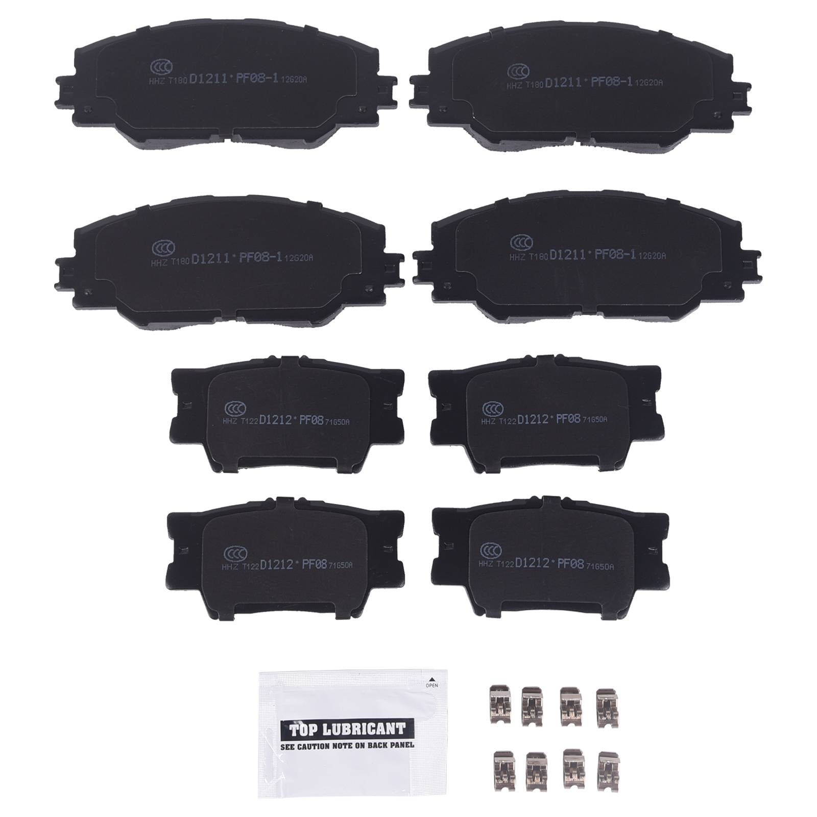 Front & Rear Ceramic Brake Pads For Toyota Matrix 2009-2013 TOYOTA RAV4 2013-18