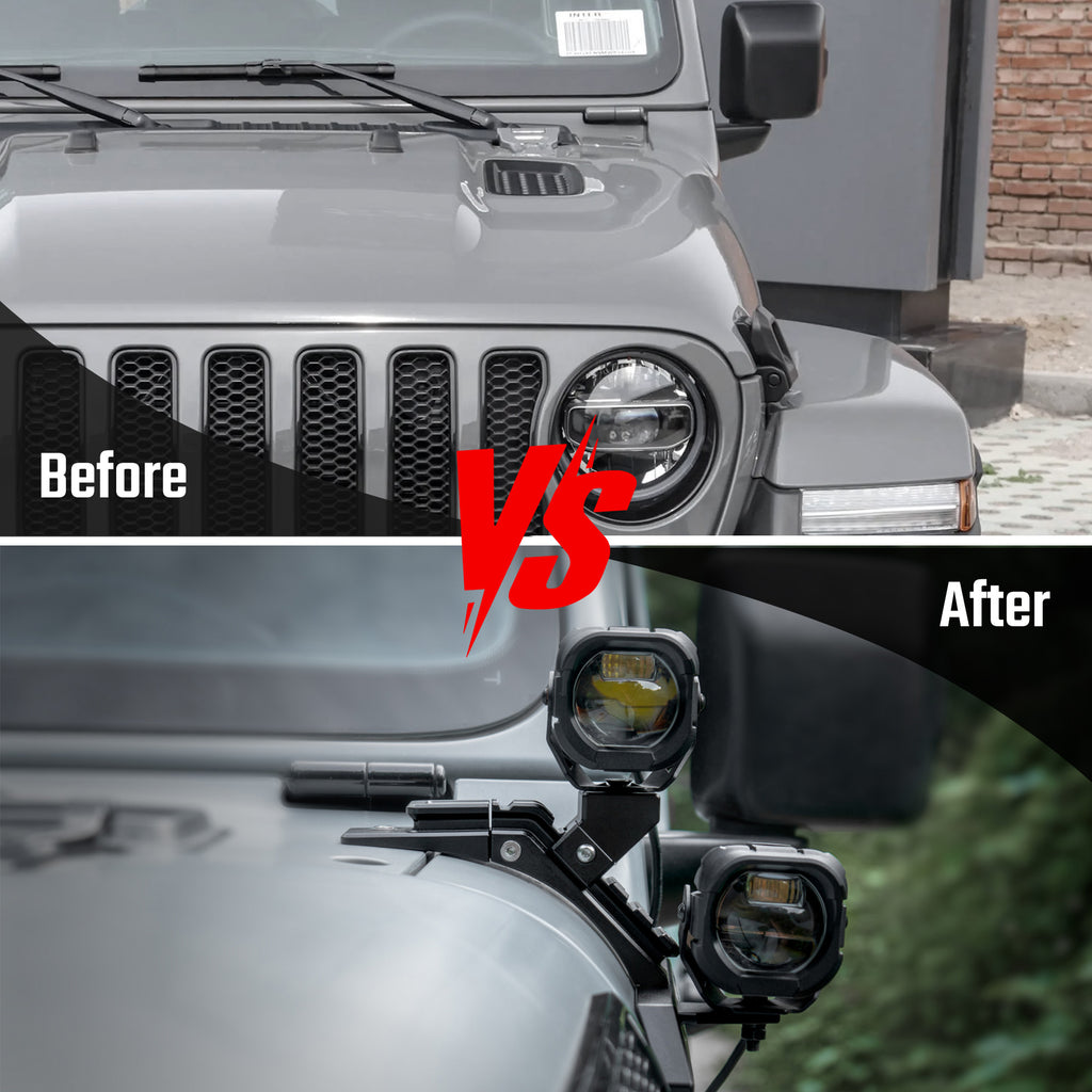 A-Pillar Light For Jeep Wrangler JL/ Gladiator JT [Not For 4xe Mojave & 392]